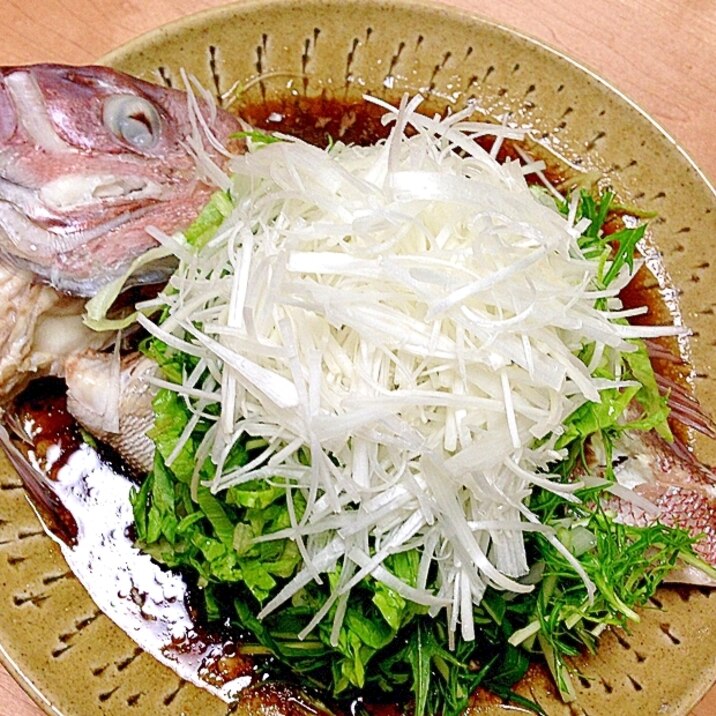 シンガポールの味 白身魚の香味蒸し